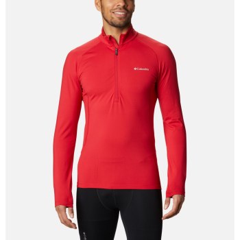 Columbia Sweater Heren, Omni-Heat 3D Knit Half Zip II Baselayer Blauw Rood, 30PFBZKCL